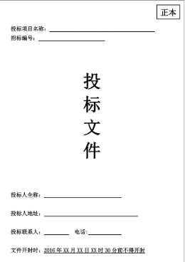 投标文件怎么做？