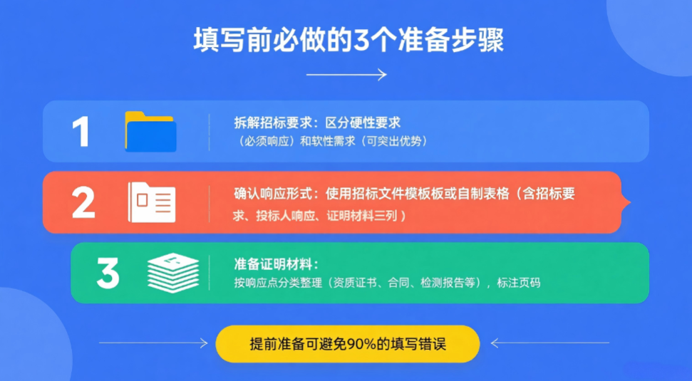 投标人响应情况怎么填才规范？含响应表模板+填写要点+避坑指南